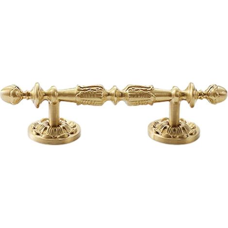 Poignées de porte de meuble françaises, style rétro, longues, pour placard, tiroir, armoire, dorées - 85 mm (1/5)