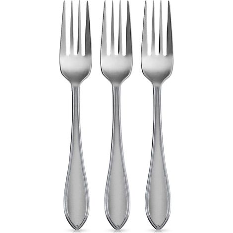 Tenedores de mesa cónicos de acero de 20,5 cm, 3 unidades. (1/3)