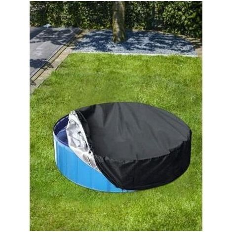 Couvercle rond étanche et anti-poussière pour piscine et spa – Diamètre 162 cm, hauteur 30 cm (1/5)