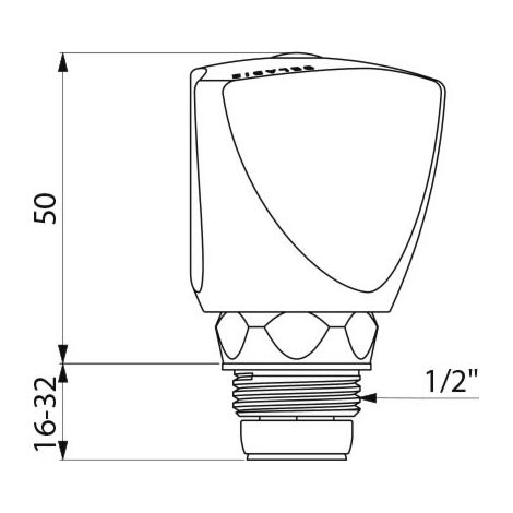Universalkopf 1/2 DELABIE Gamma-Kreuz - G370015