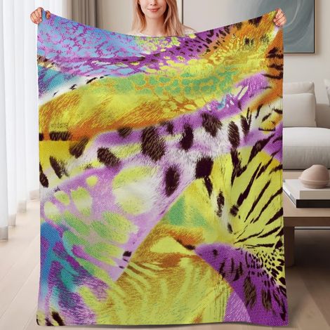 Couverture de lit en polaire, microfibre douce et confortable légère pour le printemps, décoration intérieure stylée, cadeau pour femmes et hommes, 6080 pouces (1/4)
