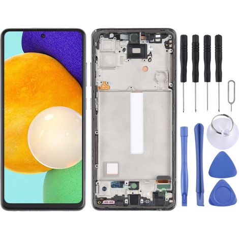 Compatible with the Samsung Galaxy A52 5G SM-A526, LCD touchscreen with frame (1/4)