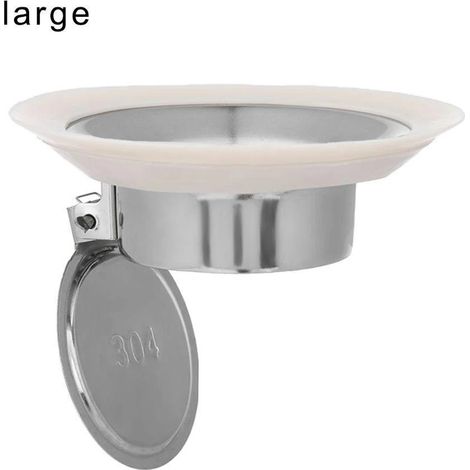 Casserole accroupie bouchon anti-odeur en acier inoxydable plancher de toilette désodoriser bouchon baignoire couvercle anti-blocage accessoires de salle de bain L