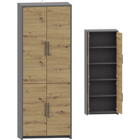 ALTIVO REG 70 4D libreria artigianale antracite armadio chiuso raccoglitori per vestiti