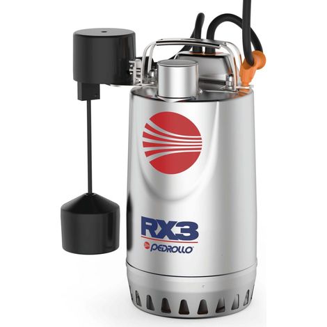 Pompe De Relevage 220v Pedrollo Rx M3gm Eau De Pluie Flotteur Vertical 9.6 M3/h 0.55 Kw (1/4)