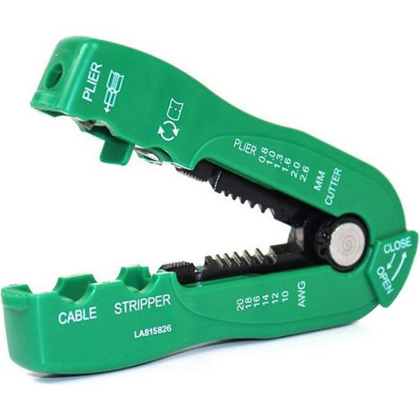 Outil de dénudage de câbles de 0,8 à 2,6 mm² avec lames réglables en profondeur pour câbles fins (1/4)