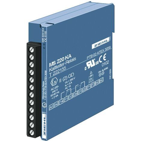 Appareil de déclenchement Ziehl MSR 220 KA Nombre de sorties relais: 2 (1/2)