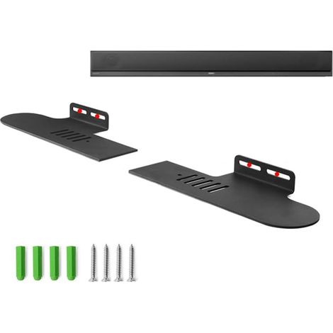 Kompatibel mit Sony HT-CT800 / HT-Z9F Wandhalterung, Ständerzubehör für Sony HT-CT800 / HT-Z9F mit integriertem Kabelmanagement, Smart-Home-Lautsprecher-Zubehörgestell (Schwarz), 1 Stück (1/5)