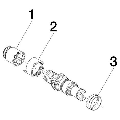 Cartouche thermostatique Dornbracht 9015020520090 pièces de rechange (1/2)