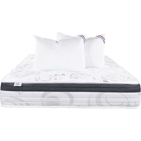 Matelas - Sleeplux - 160x200 cm - Latex - Haute densité - 2 oreillers inclus