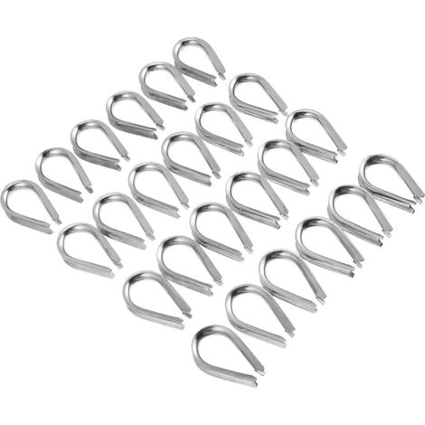 30pièces Anneaux De Câble Acier Inoxydable Pour Corde Manchons à Sertir Triangulaires Pour Système De Ridoir Et Accessoires De Jardinage (1/5)
