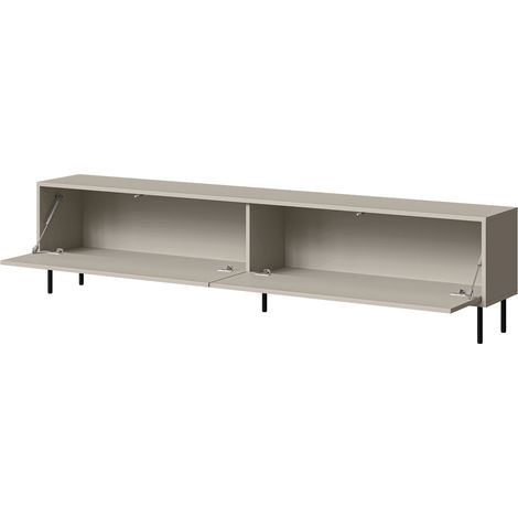 TV-Schrank Vesuviana, ein Regal, 2 Türen, ein Fach, 200x30x46h cm Beige