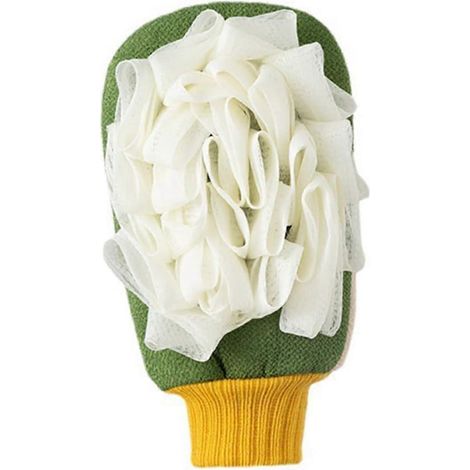 Gants de bain fleuris, gants de toilette en luffa, gants de douche exfoliants en luffa pour hommes, gants de douche mignons pour le corps (1/5)