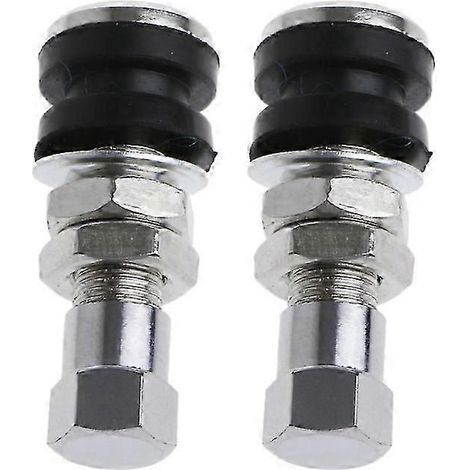 Lot de 2 valves de pneu tubeless pour moto, voiture, vélo, quad et vélo. (1/5)