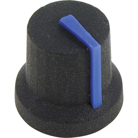 Cliff CL170846CR CL170846CR Drehknopf  Schwarz, Blau (Ø x H) 16.8 mm x 14.5 mm 1 St.