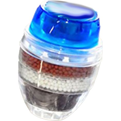 Faucet Mount Filter Blue Water Filter Multi Layer Efficient Water Saving Easy Install Filtration System for Kitchen Bathroom