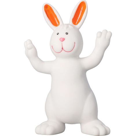 Bougie Lapin Blanc Décoratif Mignon en Peluche Simulation, Sculpture Animale pour Bureau, Décoration Cartoon Douce (1/5)