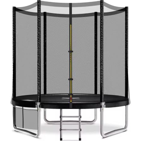 ORION91oficial® - Cama Elastica con red de seguridad para jardin Ø 183 x 183 cm - Spaziorion91