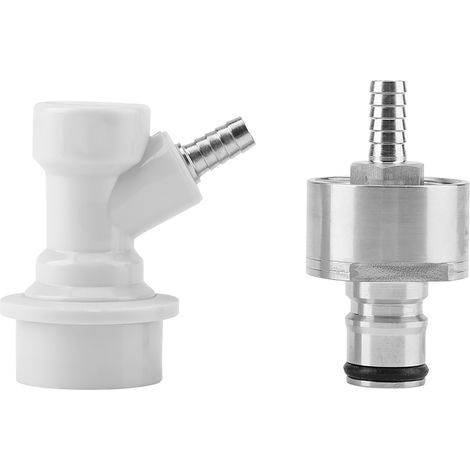 Bouchon de carbonatation inox pour brassage maison avec raccord rapide boule 1/4" (1/5)