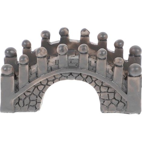 Pont en arche antique pour jardin féérique, terrarium, bonsaï, aquarium, décoration (gris)-5.00X2.00X1.50CM-Grey