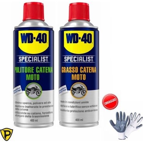 WD-40 Kit Pulitore e Grasso Catene Moto WD-40 Specialist Spray - 400 ml (1/5)