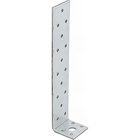 Équerre ancrage béton galvanisée - 210 x 43 x 40 x 4,0 mm