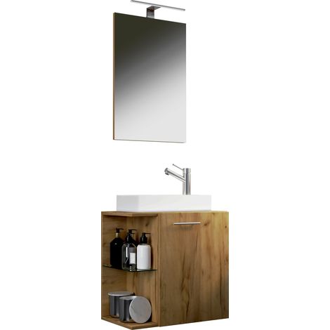 Lavabo de 3tlg espejo Hausa 122x52x34 - VCM