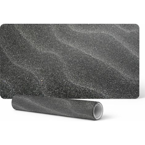 Alfombrilla de escritorio antideslizante con estampado gr谩fico de arena ondulada 90x45 cm