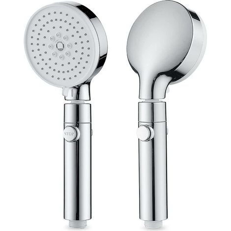 Cabezal de ducha de alta presión Tigrezy, cabezal de ducha de 3 chorros, cabezal de ducha antical, ducha de mano con interruptor, ahorro de agua