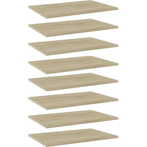 Bücherregal-Bretter 8 Stk. Sonoma-Eiche 60x40x1,5 cm (1/5)