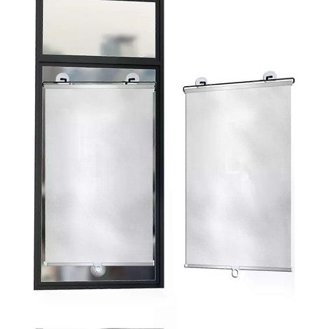 Store enrouleur pour voiture, sans trous, occultant, rétractable, pour vitres latérales, protège les bébés, 58 x 125 cm (1/4)