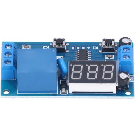 12V Zeitverzögerungsrelais-Steuermodul, einstellbarer Countdown-Timer-Steuerschalter (1/5)