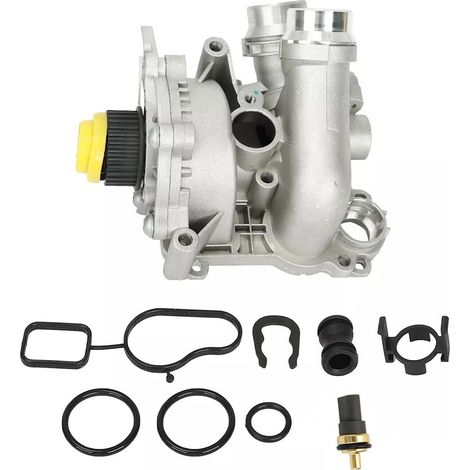 Wasserpumpe mit Thermostat aus Aluminium passend für EA888 Gen2 – 06H121026 / 06H121026AB (1/5)