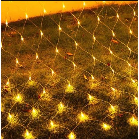 LED-Netzlampe，Lichterkette mit Sternenmuster，Solar-Dekorationslampe，belüftete Baumnetzlampe，3 m x 2 m [mit Anschlusskabel schaltbar] (1/5)