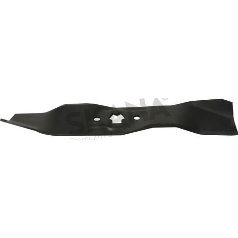 Lama adattabile per tosaerba 46 Mtd - L: 376mm, foro centrale stellato H, passo: 63,5mm. Sostituisce originale: 742-0612, 742-0612a