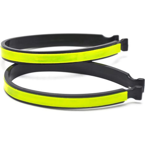 2 pièces Bande Réfléchissante pour Pantalon de Vélo, Accessoire Sécurité Cyclisme Nocturne Léger