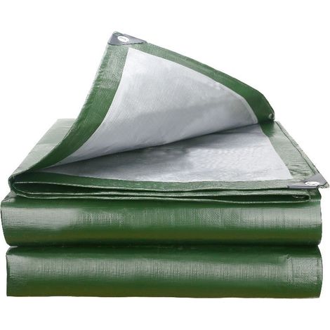 Bâche multifonctionnelle imperméable 3X3M, en matériau PE, adaptée aux parasols, aux tentes de camping et aux tissus imperméables. (1/4)