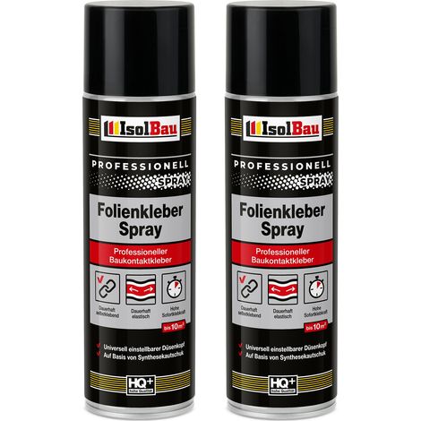 IsolBau Spray Adesivo per Fogli e Membrane Folienkleber 2 x 500 ml (1/5)