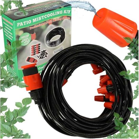 Tuyau d'arrosage brumisateur de jardin de 20 m avec 20 buses réglables-AquaForge (1/5)