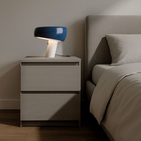 Lampe à poser "Flick" - Métal et marbre - E27 - Bleu