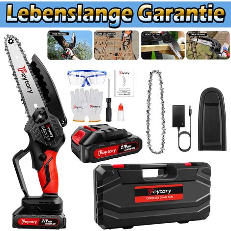 4800W Batterie Tronçonneuse électrique 6 pouces 6" Tronçonneuse d'arbre Avec Batterie (1/4)