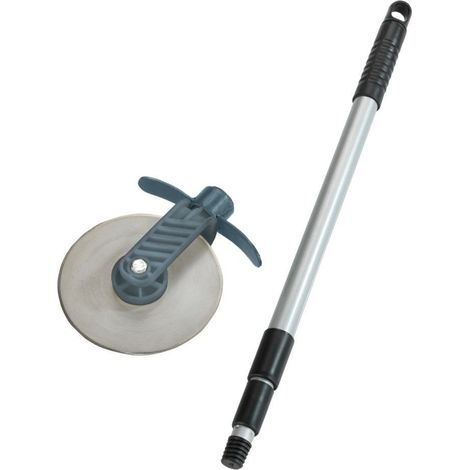 Wenko – Coupe-bordure de pelouse léger – Lame en acier inoxydable – Bâton télescopique pour confort d'utilisation – Pour zones difficiles d'accès