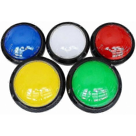 Bouton-poussoir rond à LED de 100 mm avec micro-interrupteur pour projets d'arcade DIY (1/3)