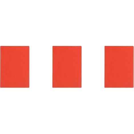 Trois feuilles de tampons en caoutchouc de format A4 et d'une épaisseur de 2.3 mm (orange-rouge) compatibles avec les machines de gravure laser. (1/5)