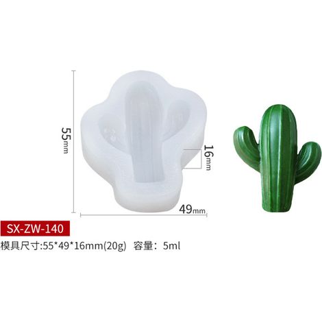Moule silicone liquide SX-ZW-140, Moules 3D pour bougies aromatiques et savons DIY, Matériaux époxy, résine et plâtre