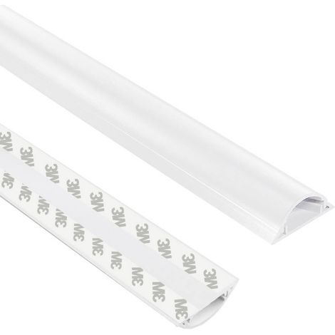TRU COMPONENTS Ponte passacavi 1572567 PVC Bianco Numero canali: 1 1000 mm Contenuto: 1 m (1/5)