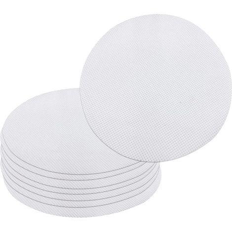 Silicone Steamer Mat - 8 Pieces Round Mesh Baking Mat for Steaming, Kitchen, Vegetables, Rice (25 cm Diameter) (1/5)