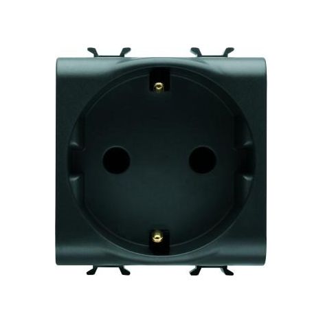 PRISE 2M 2P+T 16A STD ALLEMAND NOIRE GEWISS GW12241