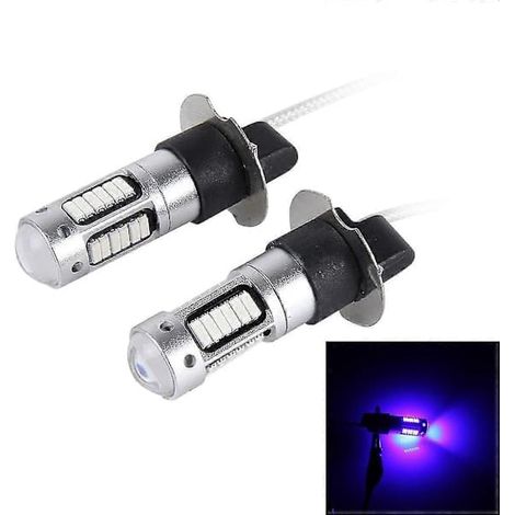 Ecleanfy - 2 ampoules LED H3 10W 30 SMD-4014 pour feux antibrouillard de voiture, 12 V CC (1/5)