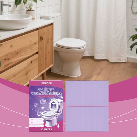 WC-Reinigungstücher, Haushaltsreinigung für die Toilette, Fleckenentfernung, praktische Reinigungstücher für den täglichen Gebrauch – 30 Stück -- DE (1/5)